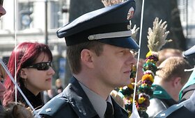 Pareigūnų protesto eisena nuo Seimo iki Vyriausybės