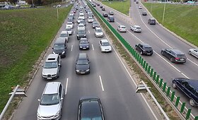 Eismo situacija avaringame žiede ir Geležinio Vilko gatvėje
