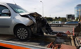 Avarija ant tilto per Nerį Vilniuje
