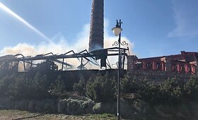 Gaisras &scaron;alia &bdquo;Kukudros&ldquo; kavinės Kretingalėje