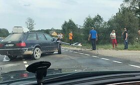 Avarija ir spūstis kelyje Vilnius&ndash;Alytus