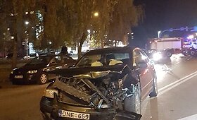 Sekmadienio vakaro avarija Kaune: dužo ir &bdquo;CityBee&ldquo; automobilis