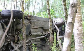 Pensininkas su BMW sekmadienį patyrė avariją