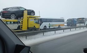 Į avariją greitkelyje atvyko techninė pagalba