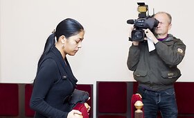 Saida Brižinskaja ir Aleksandras Brižinskis teisme