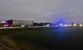 Trijų sunkvežimių avarija netoli Kėdainių