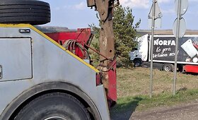 Sunkvežimio avarija prie &Scaron;eduvos