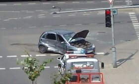&bdquo;Opel&ldquo; ir BMW avarija Vilniuje