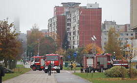 Vilniaus ugniagesių pratybos prie Spaudos rūmų