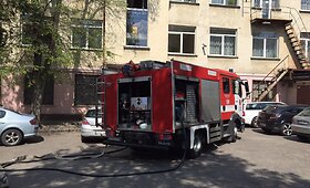Nedidelis gaisras sostinės J.Jasinskio gatvėje