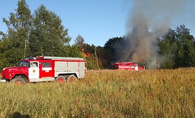 Sekmadienio gaisras Petrelių kaime