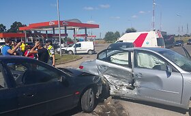 Tauragėje susidūrė trys automobiliai
