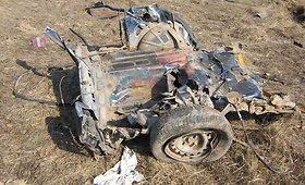 Kas po avarijos liko i&scaron; &bdquo;Volvo 460&ldquo;