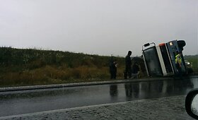 Sunkvežimio avarija prie Degaičių