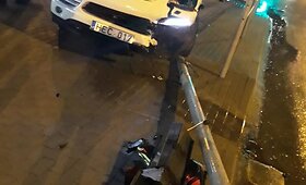 &bdquo;Porsche Cayenne&ldquo; ir &bdquo;Audi A4&ldquo; avarija Utenoje