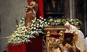 Popiežius dalyvavo Piemenėlių mi&scaron;iose Vatikane