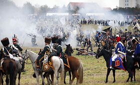 Leipcigo apylinkėse vyko Napoleono pralaimėto mū&scaron;io inscenizacija
