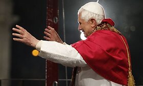Popiežius dalyvavo Didžiojo penktadienio mi&scaron;iose