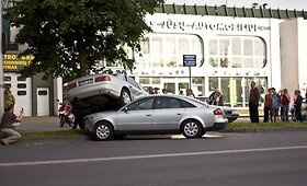 Kaune, Savanorių prospekte &ndash; avarija