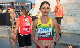 L.Kančytė bėga maratoną pasaulio čempionate