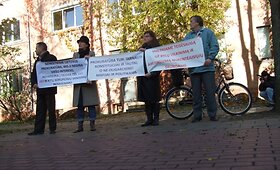 Piketas prie Klaipėdos prokuratūros
