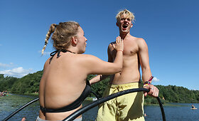 Festivalio lankytojai gaivinasi Kauno mariose