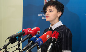 Spaudos konferencija dėl mažamečių gražinimo Kauno prokuratūroje
