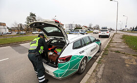 Antradienį Kaune policijos pareigūnai matavo vairuotojų greitį