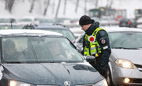 Policijos reidas Kauno Tunelio gatvėje