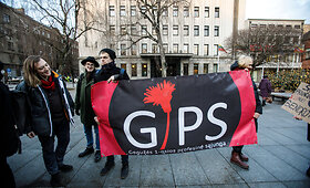 Protesto akcija &bdquo;I&scaron;saugokime Kauno centrinį pa&scaron;tą&ldquo;