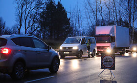 Rytinis Kauno policijos reidas tikrinant vairuotojų blaivumą