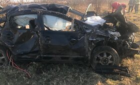 Kelyje Kaunas-&Scaron;akiai vertėsi automobilis