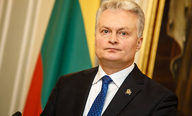 Gitano Nausėdos spaudos konferencija Kaune