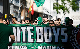 &bdquo;Žalgirio&ldquo; sirgalių &bdquo;Green White Boys&ldquo; eisena