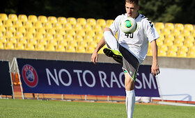 Lietuvos U-19 futbolo rinktinės treniruotė