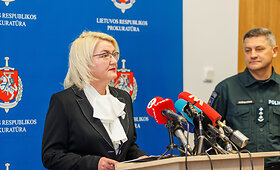 Kauno prokurorų spaudos konferencija dėl nusikalstamos grupuotės i&scaron;ai&scaron;kinimo