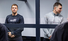 Broliai Matas ir Rokas Venslauskai teisme