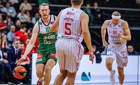 LKL rungtynėse susitiko Kauno &bdquo;Žalgiris&ldquo; ir Utenos &bdquo;Juventus&ldquo;
