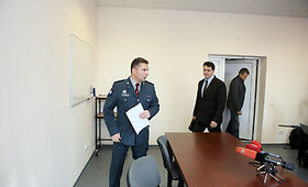 Spaudos konferencija Jonavos policijoje