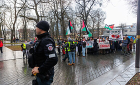 Palestinos palaikymo akcija Kaune
