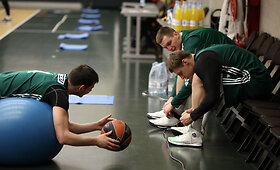 Kauno &bdquo;Žalgirio&ldquo; vakarinė treniruotė