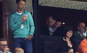 Arvydas Sabonis krep&scaron;inį stebėjo centrinėje ložėje kartu su kviestiniais svečiais