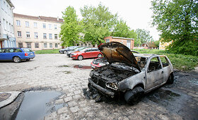 Kauno senamiestyje siaučia automobilių padegėjas