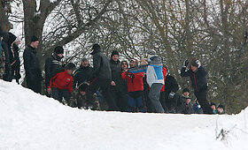 Mu&scaron;tynės tarp &bdquo;Halls Winter Rally&ldquo; žiūrovų