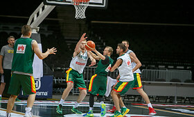 Vyrų rinktinės treniruotė prie&scaron; &bdquo;Huawei Cup&ldquo; turnyrą
