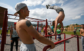 Gatvės gimnastų sugebėjimai
