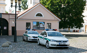 Kauno centre policija tikrino vairuotojų greitį