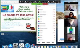 Kur&scaron;ėnų Pavenčių mokyklos moksleiviai projekte &bdquo;Be smart &ndash; it's fake news&ldquo;
