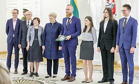 Dirbtinio intelekto srityje dirbantis G.Pek&scaron;ys ir jo komanda