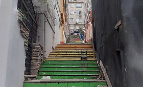 Vaivoryk&scaron;tės laiptai ir Cihangir rajonas Stambule